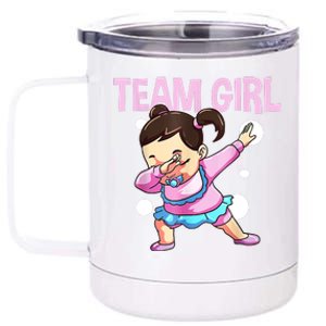 Gender Reveal Team Pink Team Team Girl Matching Family Baby Party 12 oz Stainless Steel Tumbler Cup