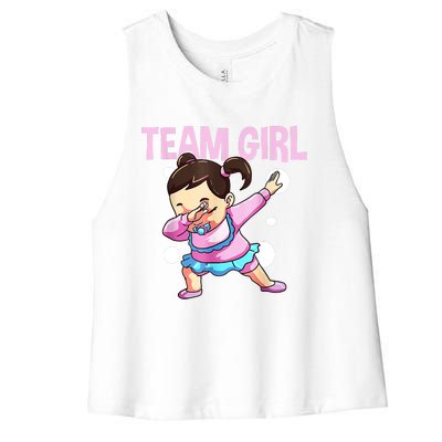 Gender Reveal Team Pink Team Team Girl Matching Family Baby Party Women's Racerback Cropped Tank