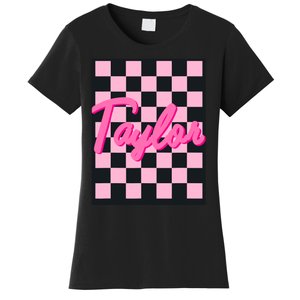 Girl Retro Taylor First Name Taylor Groovy Birthday Taylor Women's T-Shirt