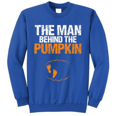 Gender Reveal The Man Behind The Pumpkin Halloween Tall Sweatshirt