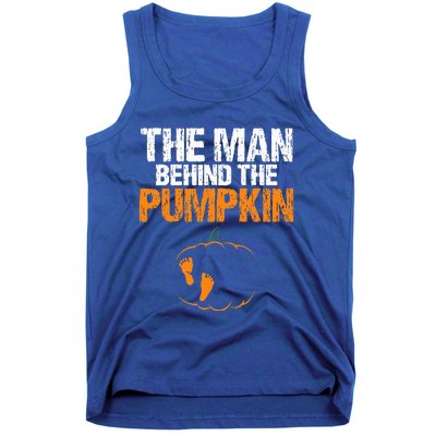 Gender Reveal The Man Behind The Pumpkin Halloween Tank Top