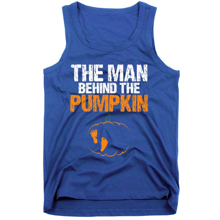 Gender Reveal The Man Behind The Pumpkin Halloween Tank Top