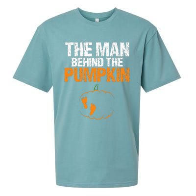 Gender Reveal The Man Behind The Pumpkin Halloween Sueded Cloud Jersey T-Shirt