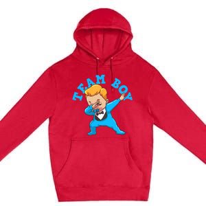 Gender Reveal Team Boy Premium Pullover Hoodie