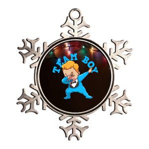 Gender Reveal Team Boy Metallic Star Ornament