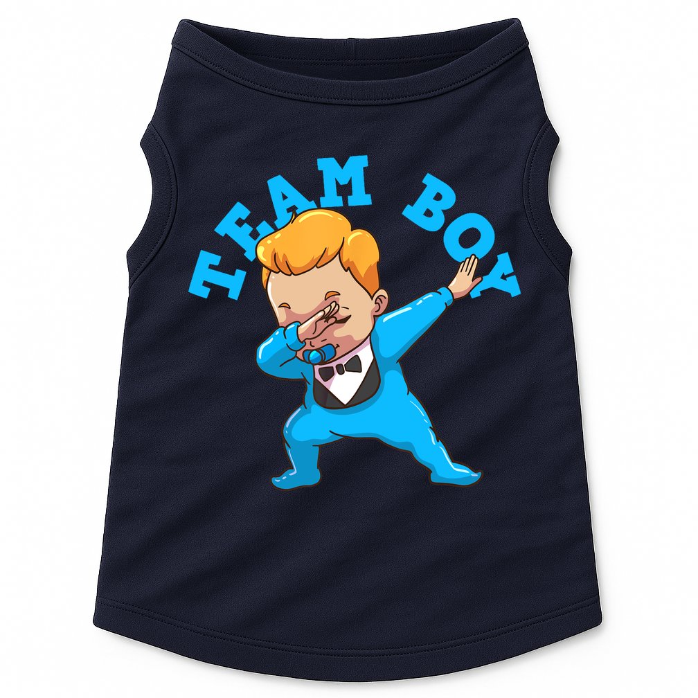Gender Reveal Team Boy Doggie Tank