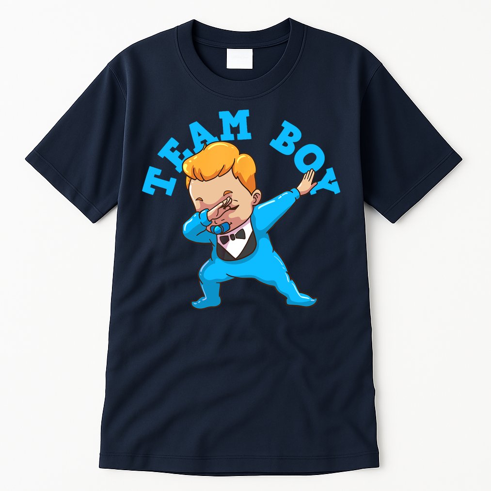 Gender Reveal Team Boy Tall T-Shirt