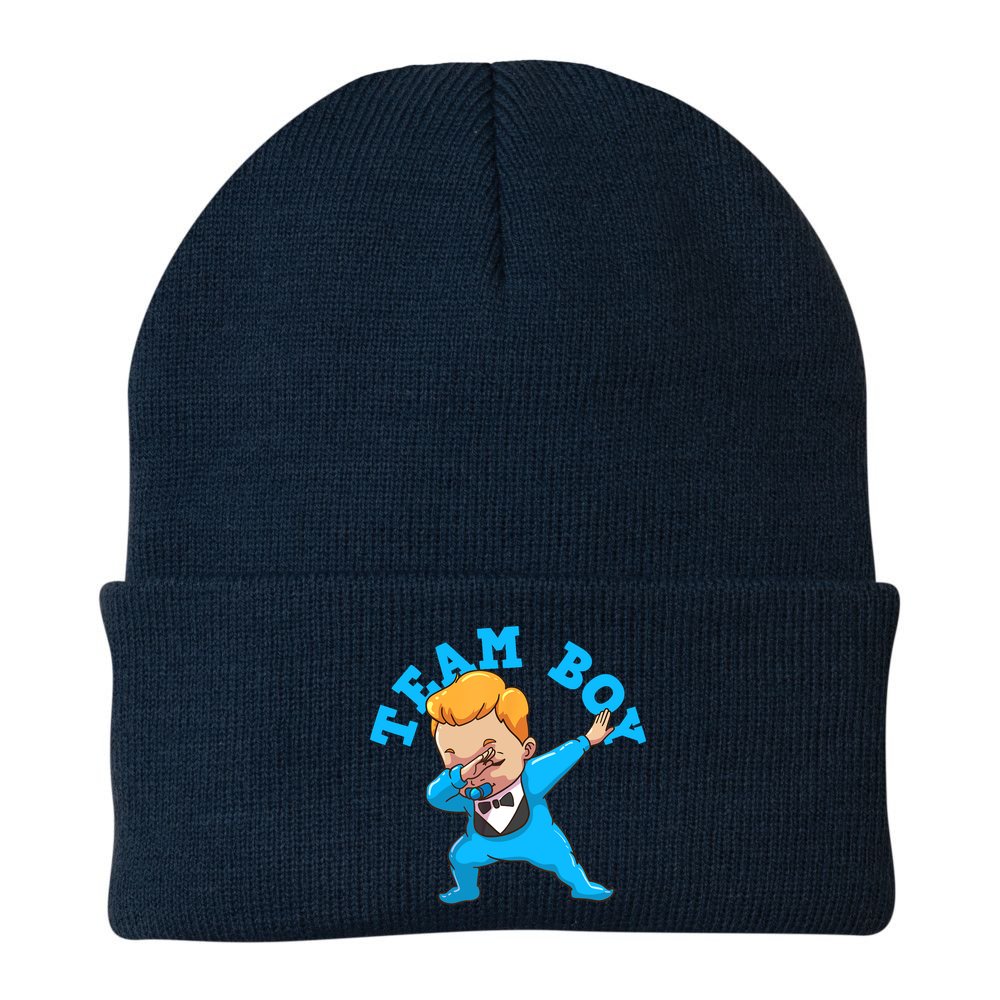 Gender Reveal Team Boy Beanie