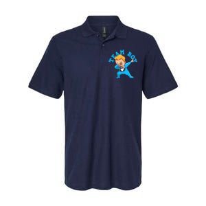 Gender Reveal Team Boy Softstyle Adult Sport Polo