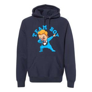 Gender Reveal Team Boy Premium Hoodie