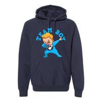 Gender Reveal Team Boy Premium Hoodie