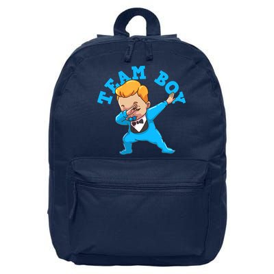 Gender Reveal Team Boy 16 in Basic Backpack