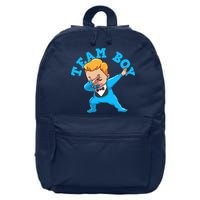 Gender Reveal Team Boy 16 in Basic Backpack