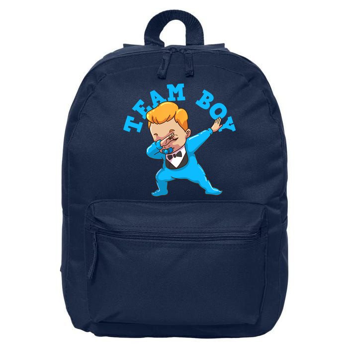 Gender Reveal Team Boy 16 in Basic Backpack