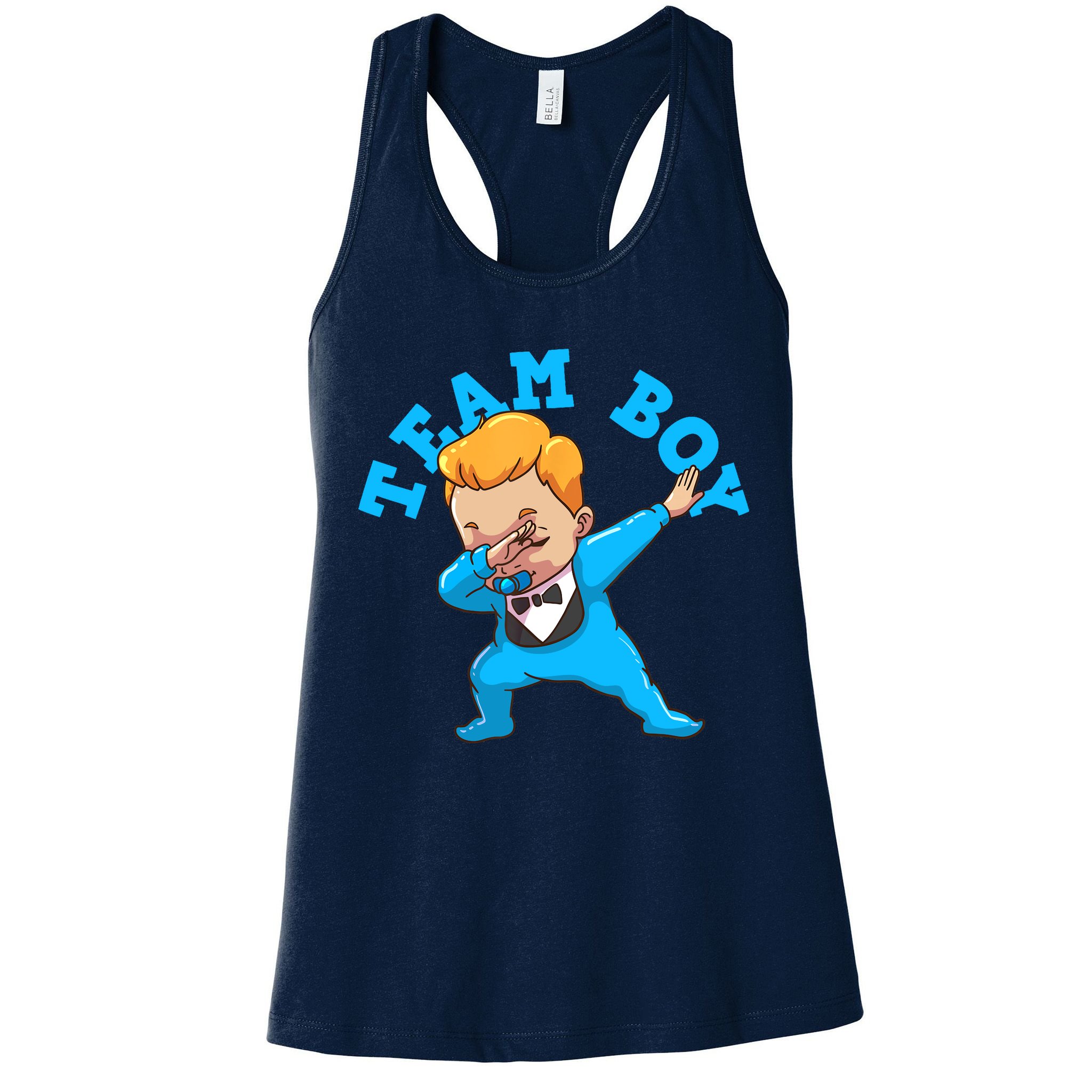 Gender Reveal Team Boy Womens Tank Top