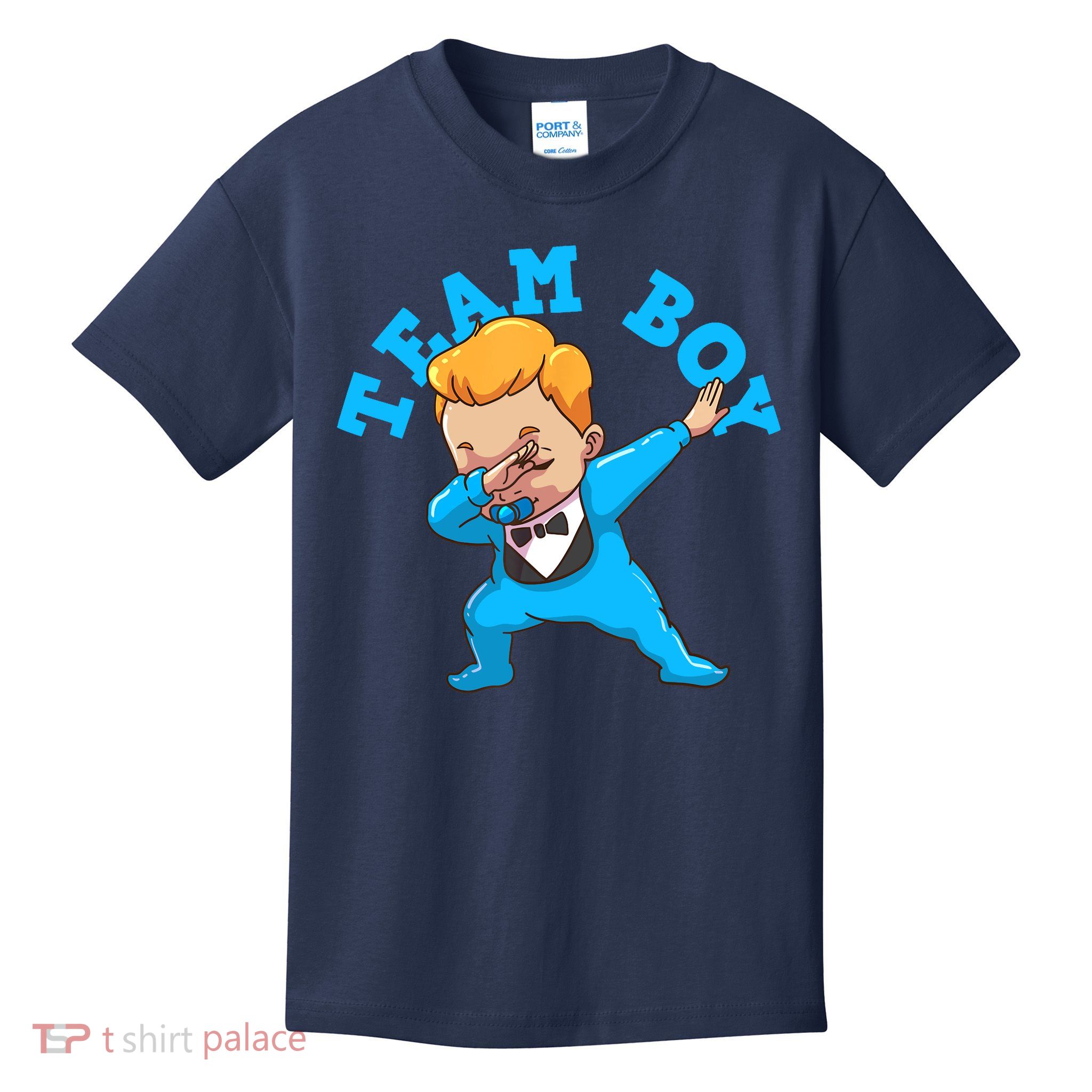 Gender Reveal Team Boy Kids T-Shirt