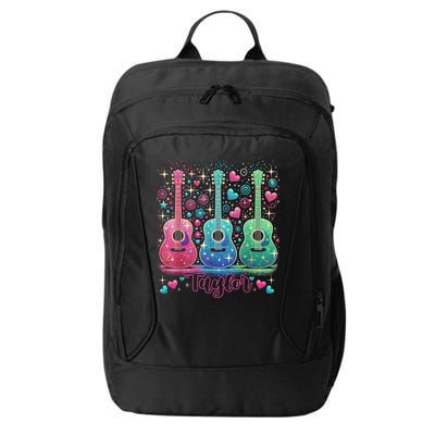 Girl Retro Taylor First Name Personalized Groovy 80'S P.i.n.k. City Backpack