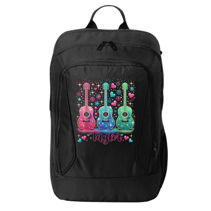 Girl Retro Taylor First Name Personalized Groovy 80'S P.i.n.k. City Backpack