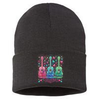 Girl Retro Taylor First Name Personalized Groovy 80'S P.i.n.k. Sustainable Knit Beanie