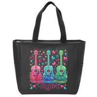 Girl Retro Taylor First Name Personalized Groovy 80'S P.i.n.k. Zip Tote Bag