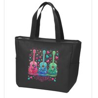 Girl Retro Taylor First Name Personalized Groovy 80'S P.i.n.k. Zip Tote Bag