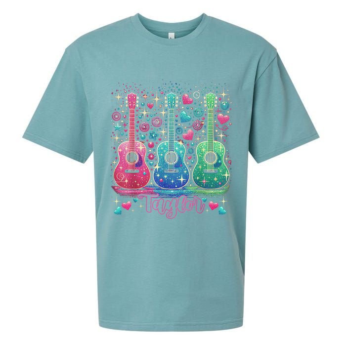 Girl Retro Taylor First Name Personalized Groovy 80'S P.i.n.k. Sueded Cloud Jersey T-Shirt