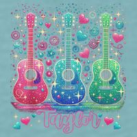 Girl Retro Taylor First Name Personalized Groovy 80'S P.i.n.k. Sueded Cloud Jersey T-Shirt