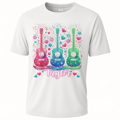 Girl Retro Taylor First Name Personalized Groovy 80'S P.i.n.k. Performance Shirt