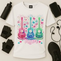 Girl Retro Taylor First Name Personalized Groovy 80'S P.i.n.k. Performance Shirt