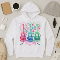 Girl Retro Taylor First Name Personalized Groovy 80'S P.i.n.k. Hoodie