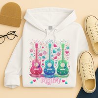 Girl Retro Taylor First Name Personalized Groovy 80'S P.i.n.k. Hoodie
