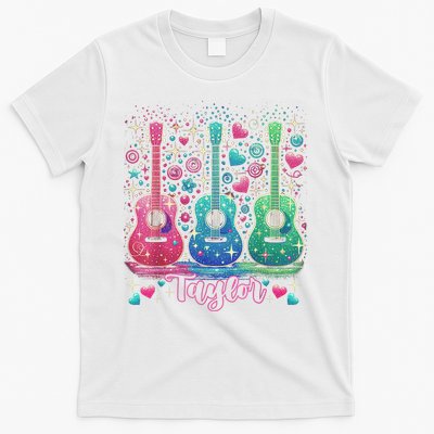 Girl Retro Taylor First Name Personalized Groovy 80'S P.i.n.k. T-Shirt