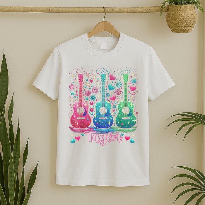 Girl Retro Taylor First Name Personalized Groovy 80'S P.i.n.k. T-Shirt