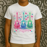 Girl Retro Taylor First Name Personalized Groovy 80'S P.i.n.k. T-Shirt