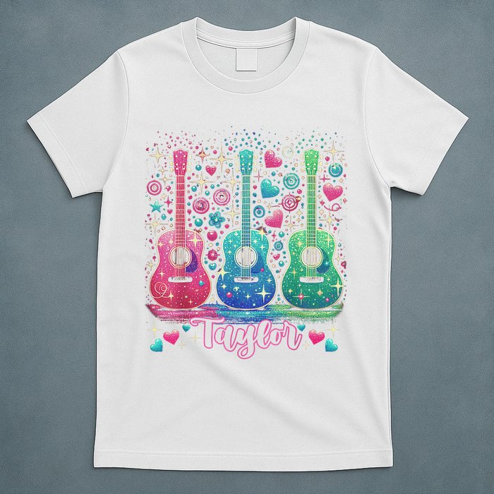 Girl Retro Taylor First Name Personalized Groovy 80'S P.i.n.k. T-Shirt