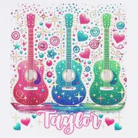 Girl Retro Taylor First Name Personalized Groovy 80'S P.i.n.k. Sustainable Bucket Hat