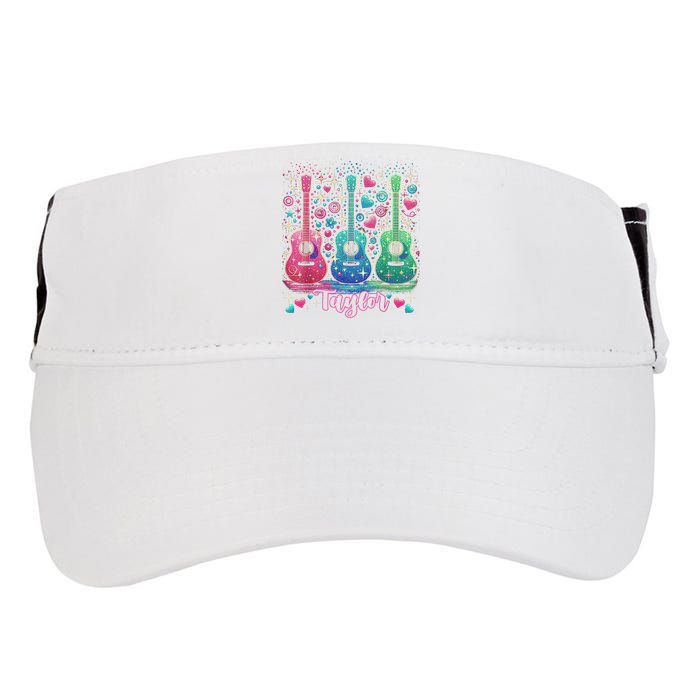 Girl Retro Taylor First Name Personalized Groovy 80'S P.i.n.k. Adult Drive Performance Visor