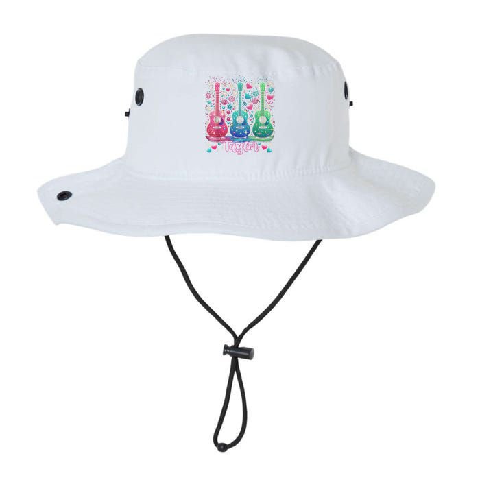Girl Retro Taylor First Name Personalized Groovy 80'S P.i.n.k. Bucket Hat