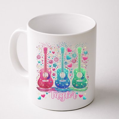 Girl Retro Taylor First Name Personalized Groovy 80'S P.i.n.k. Mug