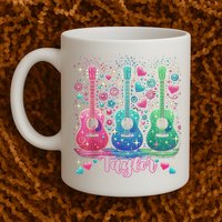 Girl Retro Taylor First Name Personalized Groovy 80'S P.i.n.k. Mug