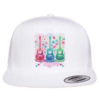 Girl Retro Taylor First Name Personalized Groovy 80'S P.i.n.k. Flatbill Hat