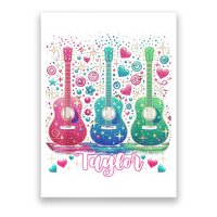 Girl Retro Taylor First Name Personalized Groovy 80'S P.i.n.k. Poster