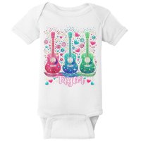 Girl Retro Taylor First Name Personalized Groovy 80'S P.i.n.k. Baby Bodysuit