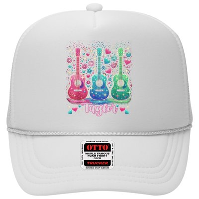Girl Retro Taylor First Name Personalized Groovy 80'S P.i.n.k. Trucker Hat