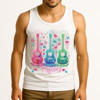 Girl Retro Taylor First Name Personalized Groovy 80'S P.i.n.k. Tank Top