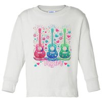 Girl Retro Taylor First Name Personalized Groovy 80'S P.i.n.k. Toddler Long Sleeve Shirt