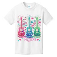 Girl Retro Taylor First Name Personalized Groovy 80'S P.i.n.k. Kids T-Shirt