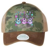 Girl Retro Taylor First Name Personalized Groovy 80'S P.i.n.k. Legacy Tie Dye Trucker Hat