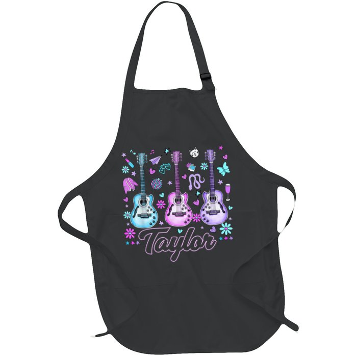 Girl Retro Taylor First Name Personalized Groovy 80'S P.i.n.k. Apron