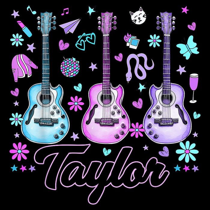 Girl Retro Taylor First Name Personalized Groovy 80'S P.i.n.k. Apron